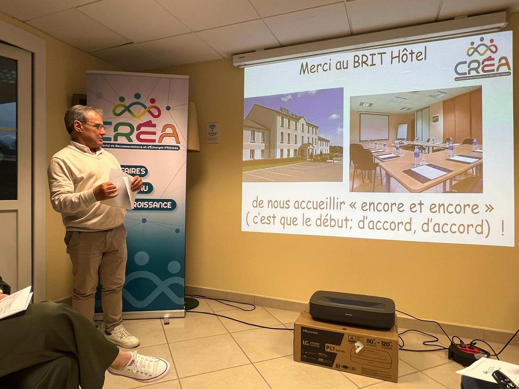 Réunion du Réseau CREA Châteaudun du 18 février 2026 : deux entreprises locales se présentent aux membres du collectif dunois