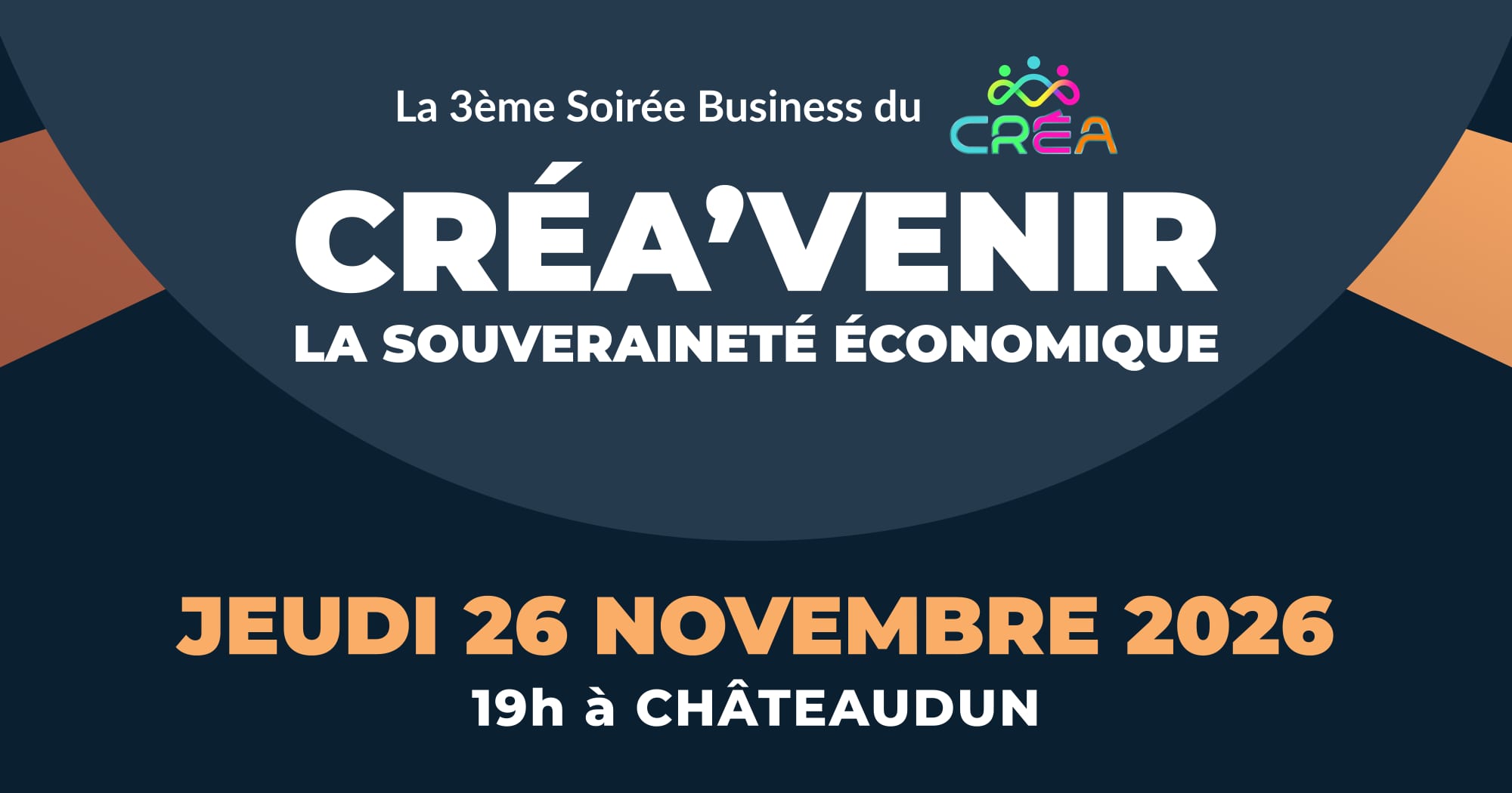 Créa’venir 2026, la souveraineté économique&nbsp;: jeudi 26 novembre 2026 à 19&nbsp;h à Châteaudun